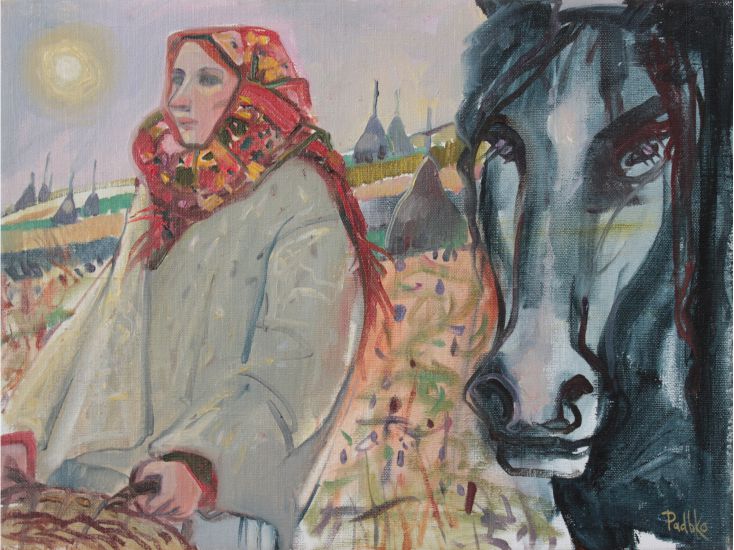 Korzh-Radko Ludmila, v terénu, v roce 2015, olej na plátně, 30x40